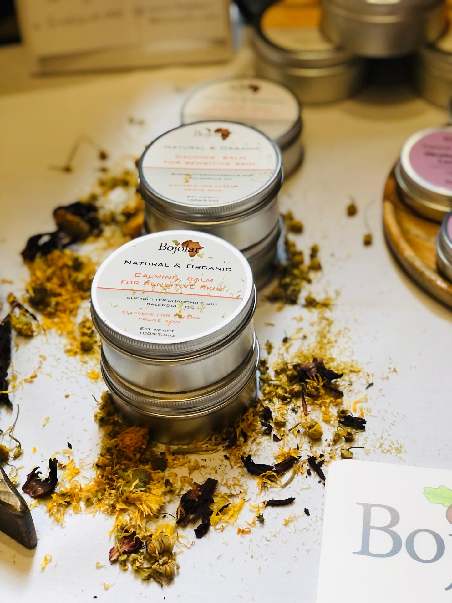 Calming balm with chamomile